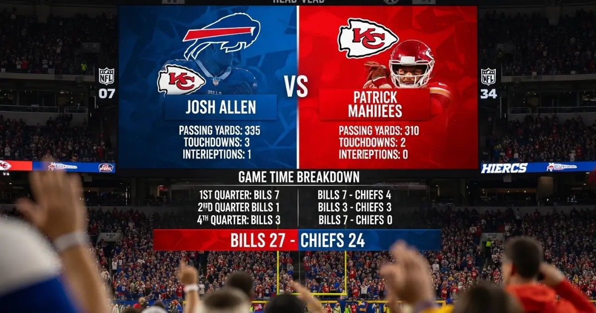 buffalo bills vs kansas city chiefs match player stats time